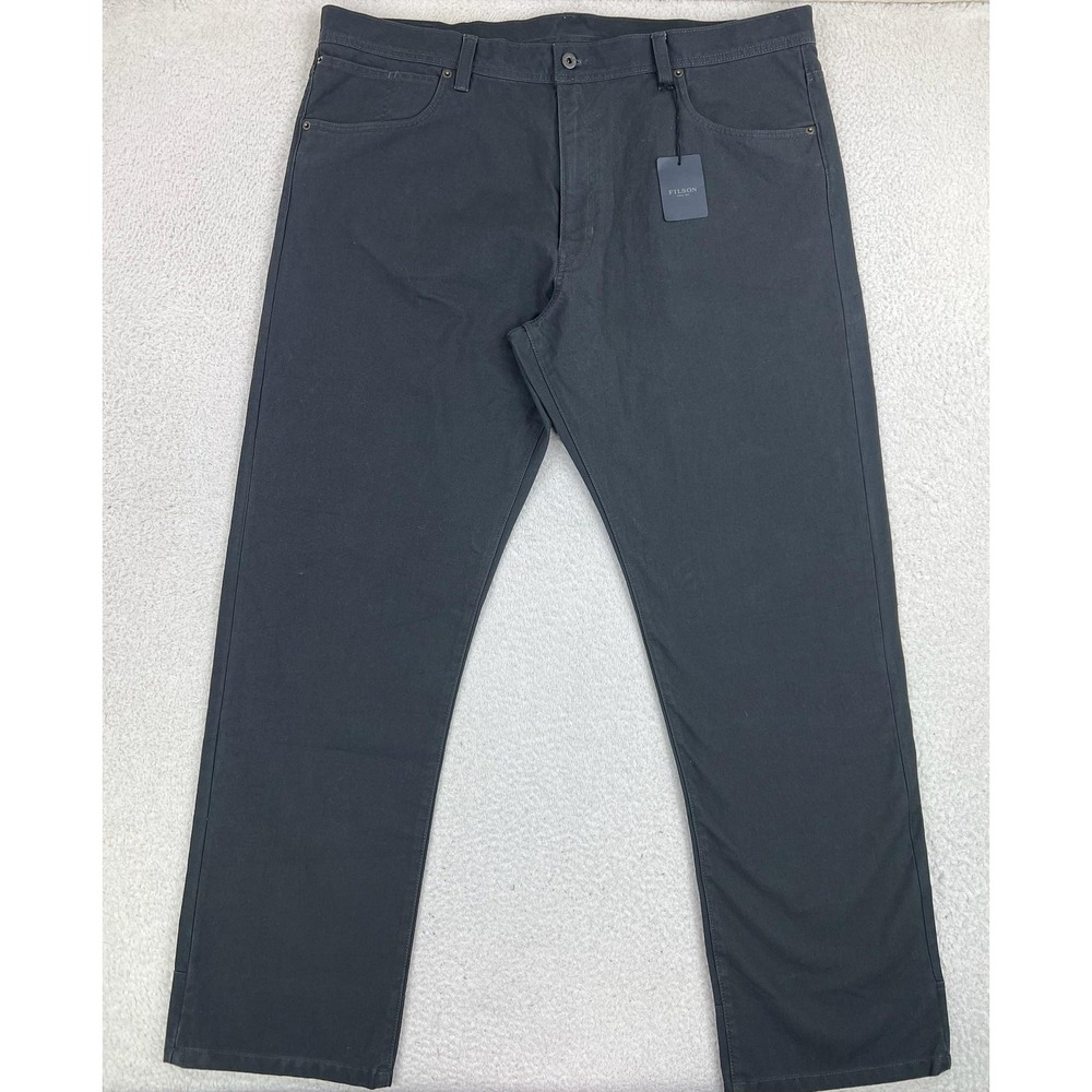 Filson Pants Mens 42x34 Gray Dry Tin 5 Pocket Canvas Workwear Chino Casual